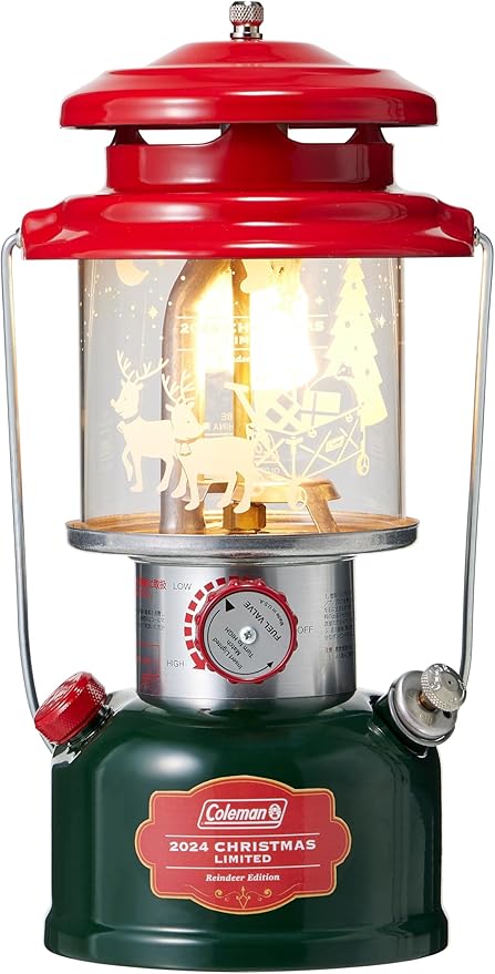 Coleman クリスマス2Wayランタン 2024　点灯時の様子