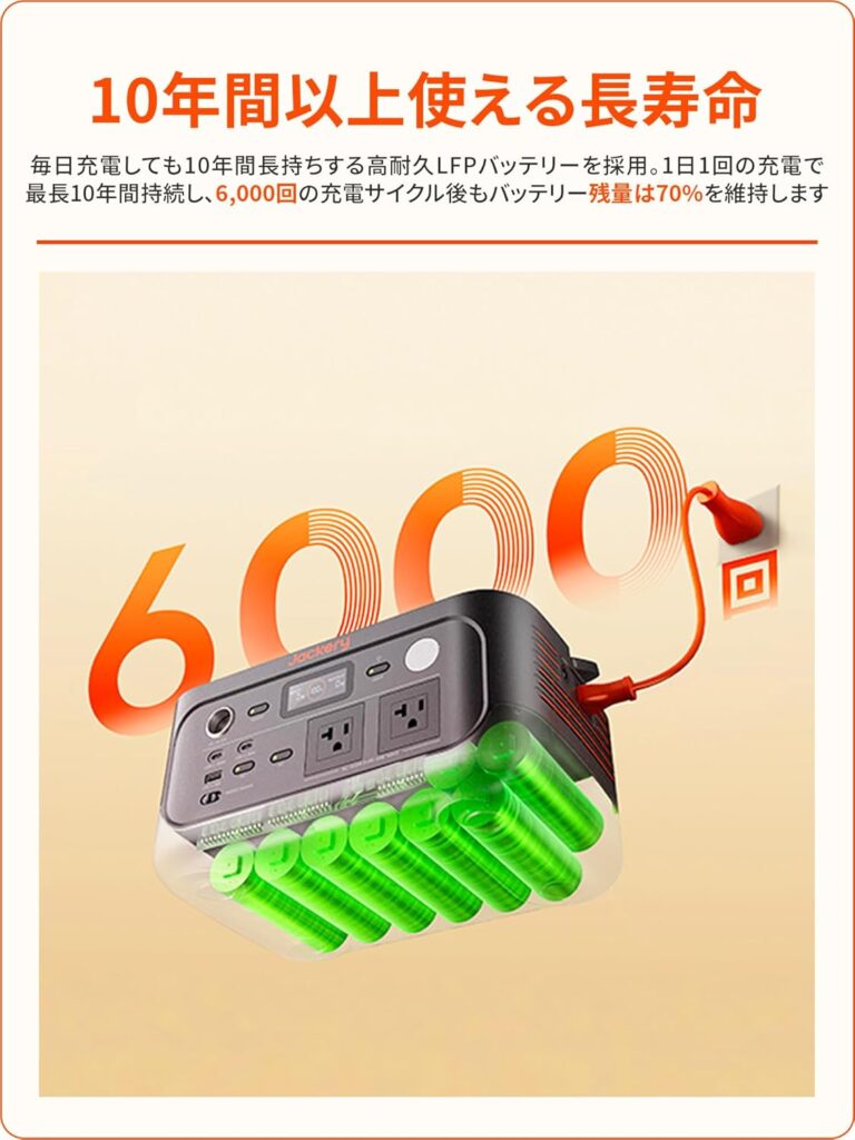 Jackery Explorer 500　長寿命