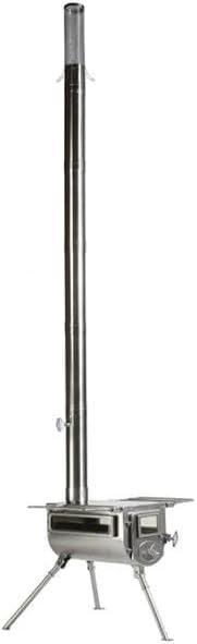 テンマクデザイン ウッドストーブ サイドビュー M　煙突延長